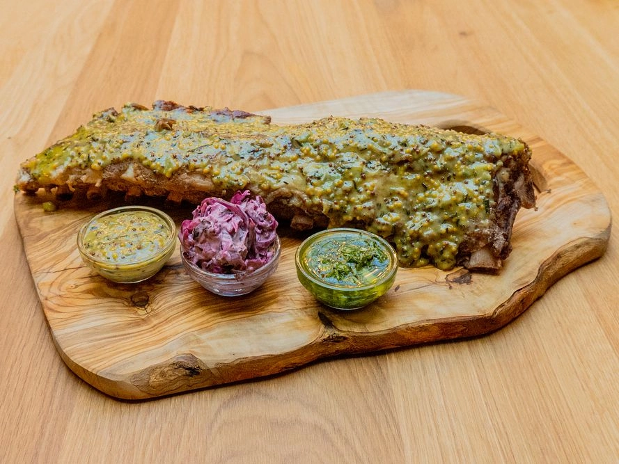 MEDOVO - HOŘČIČNÁ VEPŘOVÁ ŽEBRA 500g